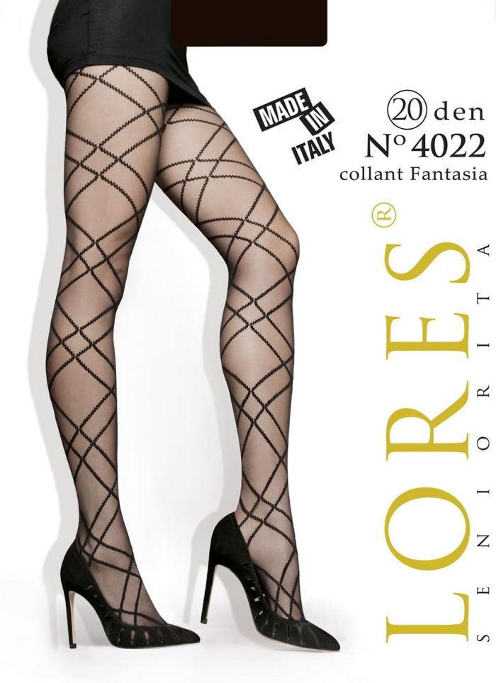 Seniorita Lores No 4022 20 Den Collant Fantasia  Collection 2017 | Pantyhose Library